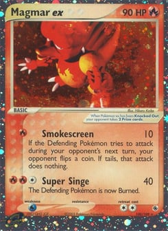 Magmar ex 100/109 Ruby & Sapphire