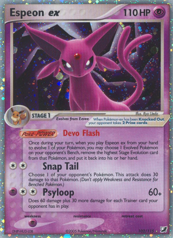 Espeon ex 102/115 Unseen Forces