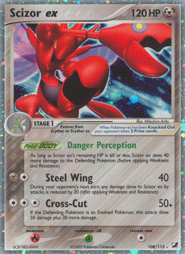 Scizor ex 108/115 Unseen Forces