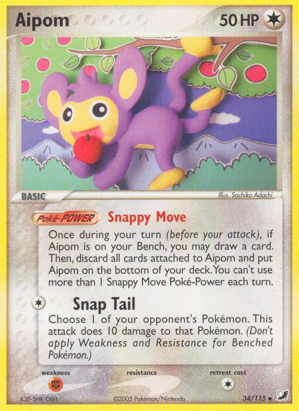 Aipom 34/115 Unseen Forces