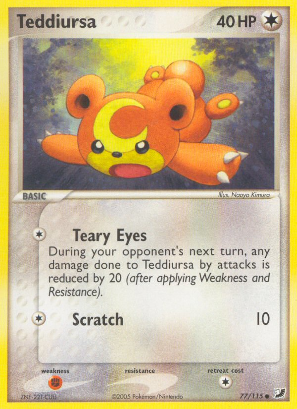 Teddiursa 77/115 Unseen Forces