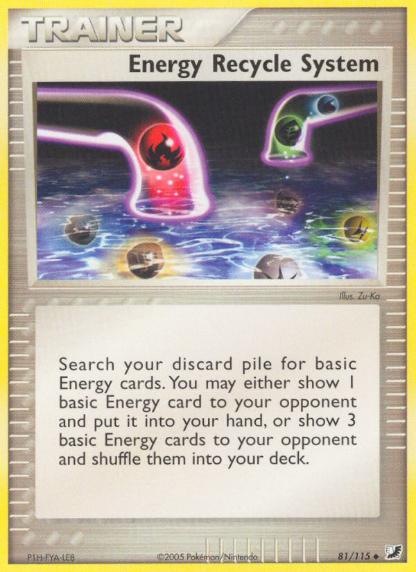 Energy Recycle System 81/115 Unseen Forces