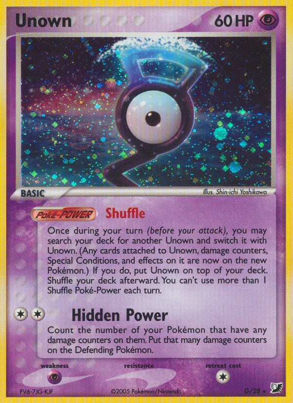 Unown G/28 Unseen Forces