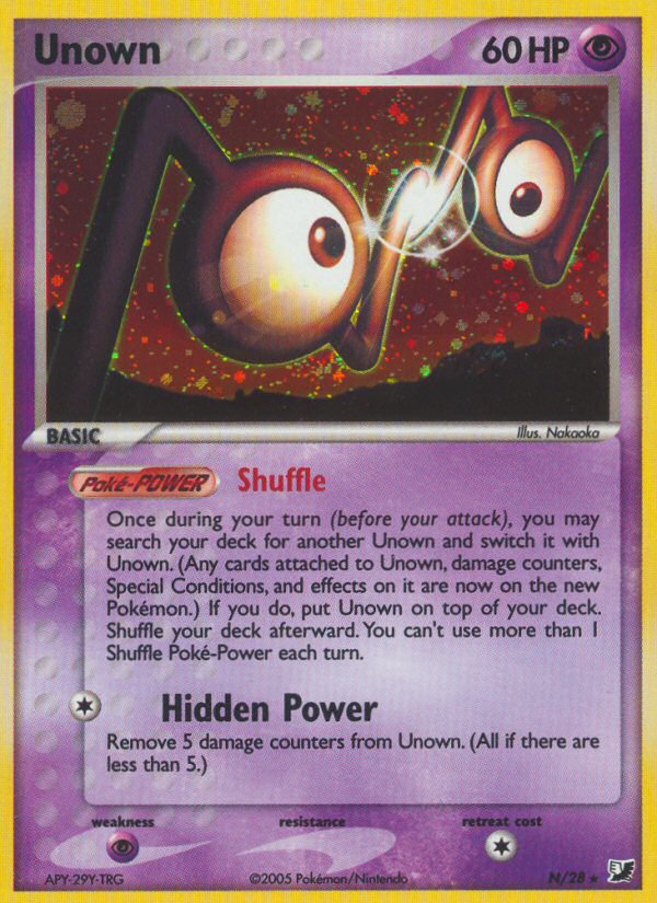 Unown N/28 Unseen Forces
