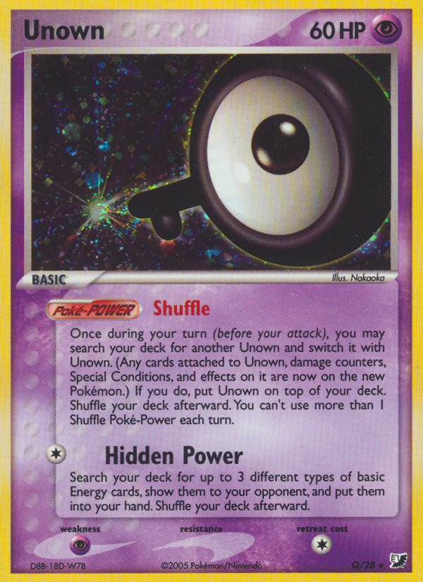 Unown Q/28 Unseen Forces