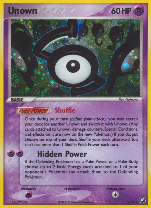 Unown S/28 Unseen Forces