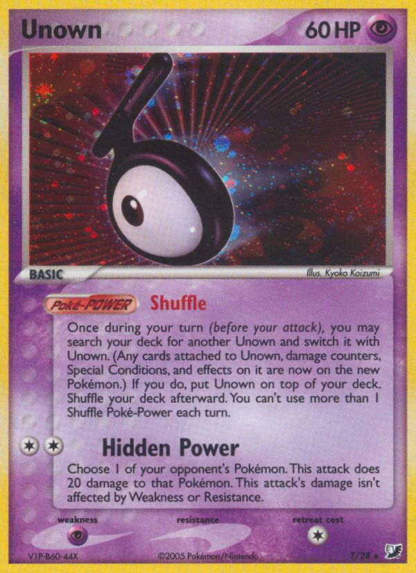 Unown T/28 Unseen Forces