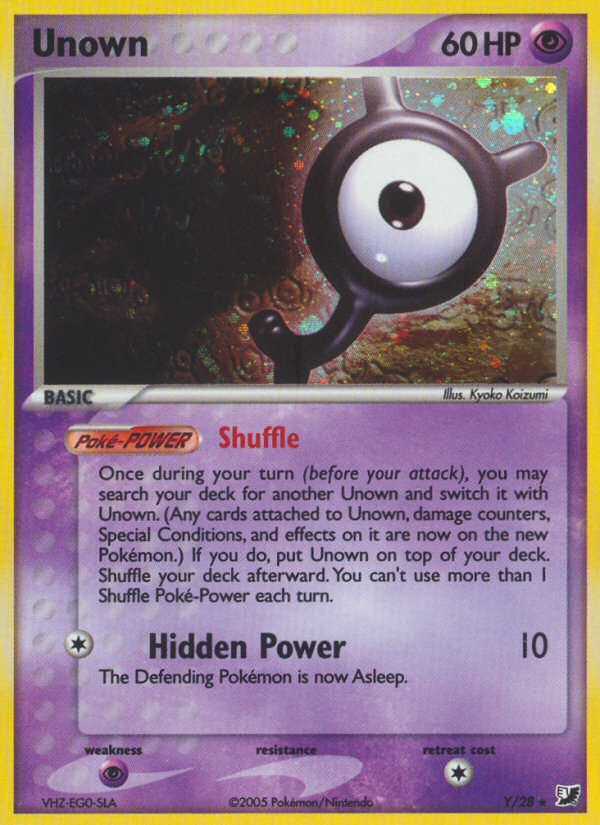 Unown Y/28 Unseen Forces