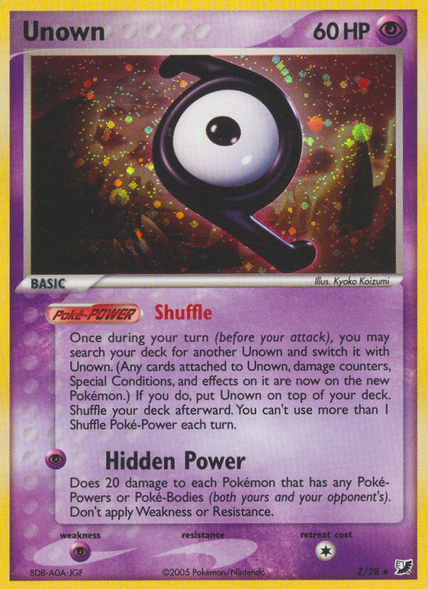 Unown Z/28 Unseen Forces