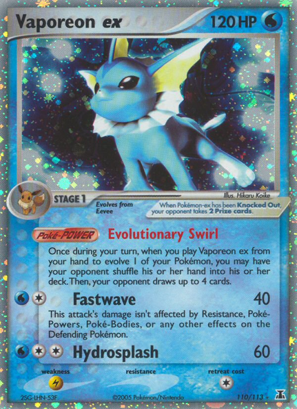 Vaporeon ex 110/113 Delta Species