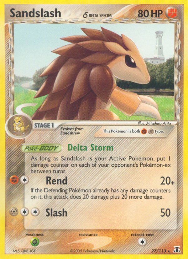 Sandslash δ 27/113 Delta Species