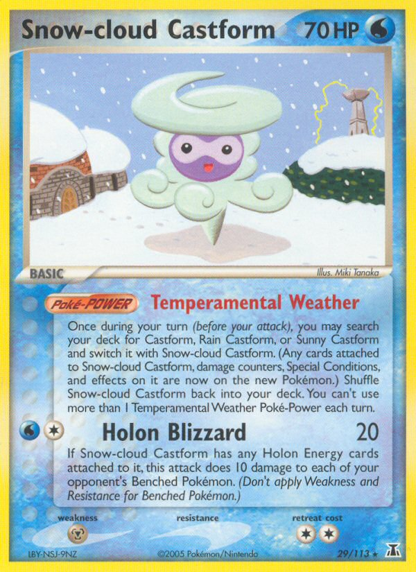 Snow-cloud Castform 29/113 Delta Species