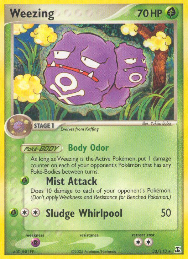 Weezing 33/113 Delta Species