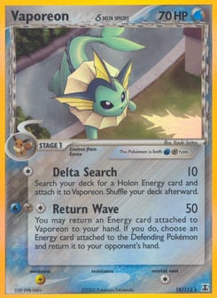 Vaporeon δ 18/113 Delta Species