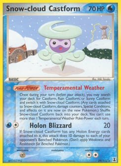 Snow-cloud Castform 29/113 Delta Species