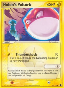 Holon's Voltorb 71/113 Delta Species