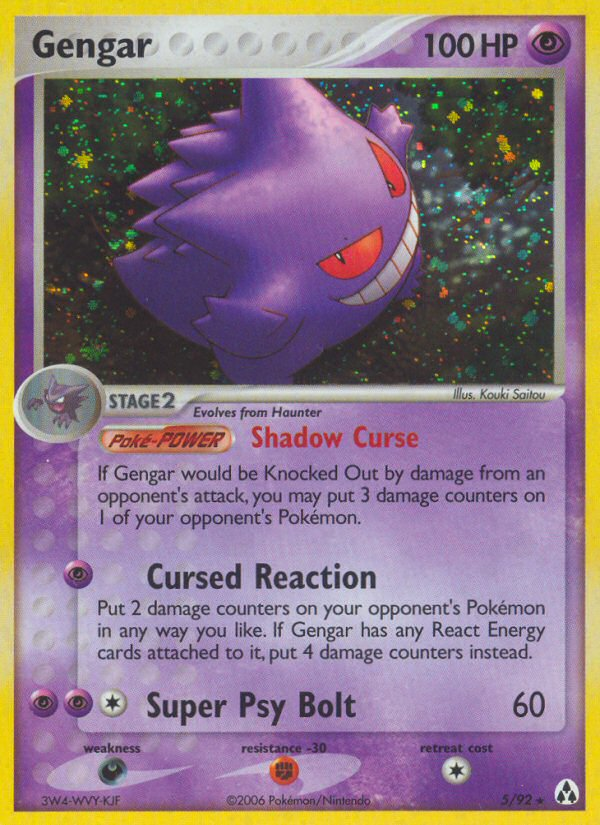 Gengar 5/92 Legend Maker