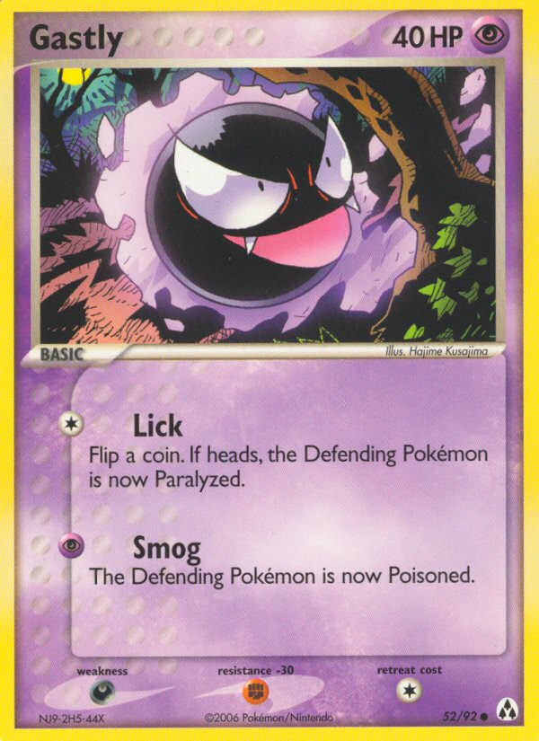Gastly 52/92 Legend Maker