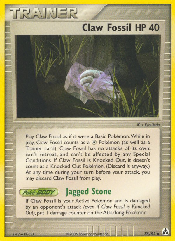 Claw Fossil 78/92 Legend Maker