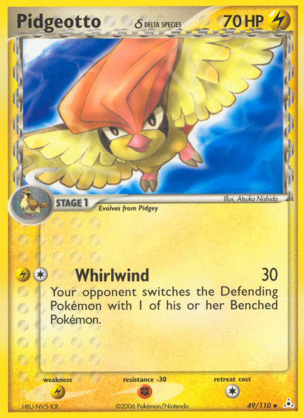 Pidgeotto δ 49/110 Holon Phantoms