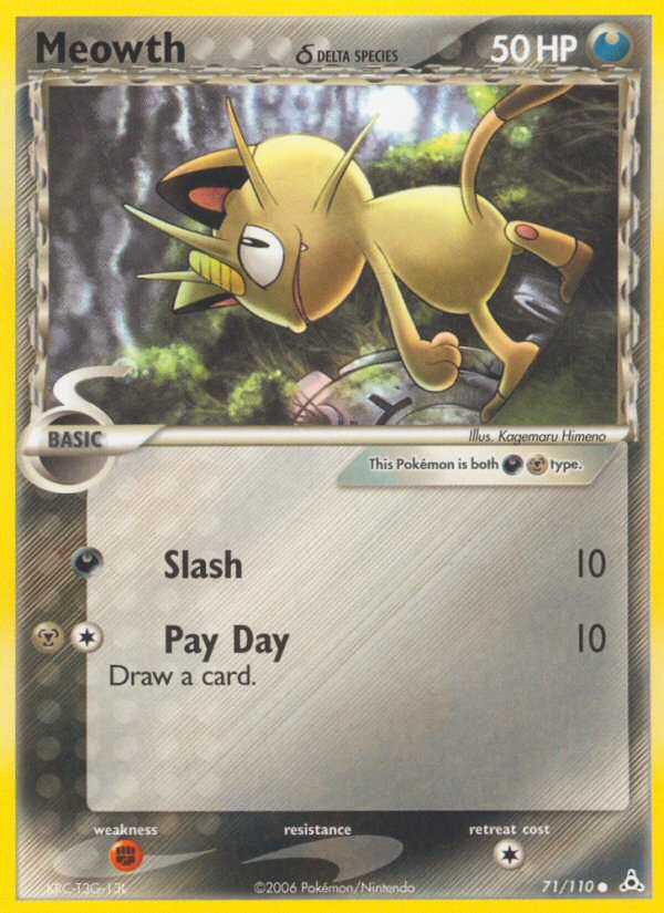 Meowth δ 71/110 Holon Phantoms