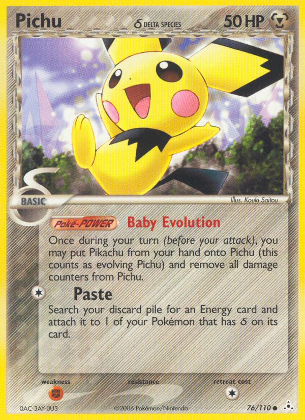 Pichu δ 76/110 Holon Phantoms