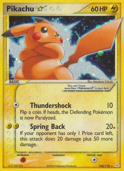 Pikachu ☆ 104/110 Holon Phantoms
