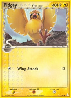 Pidgey δ 77/110 Holon Phantoms