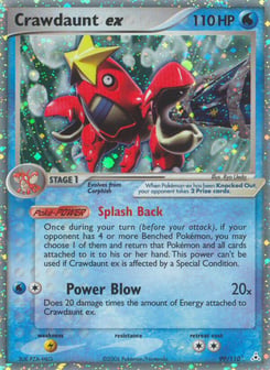Crawdaunt ex 99/110 Holon Phantoms