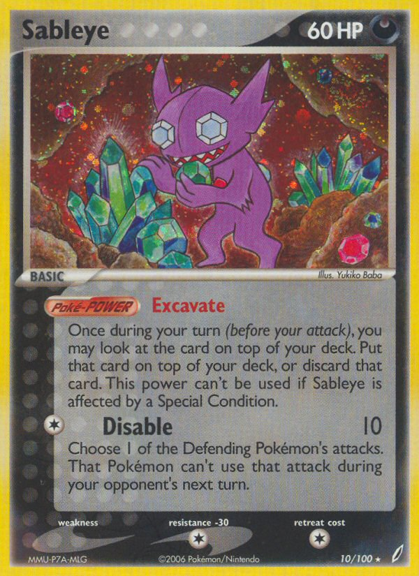 Sableye 10/100 Crystal Guardians