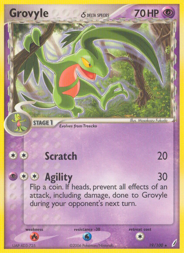 Grovyle δ 19/100 Crystal Guardians