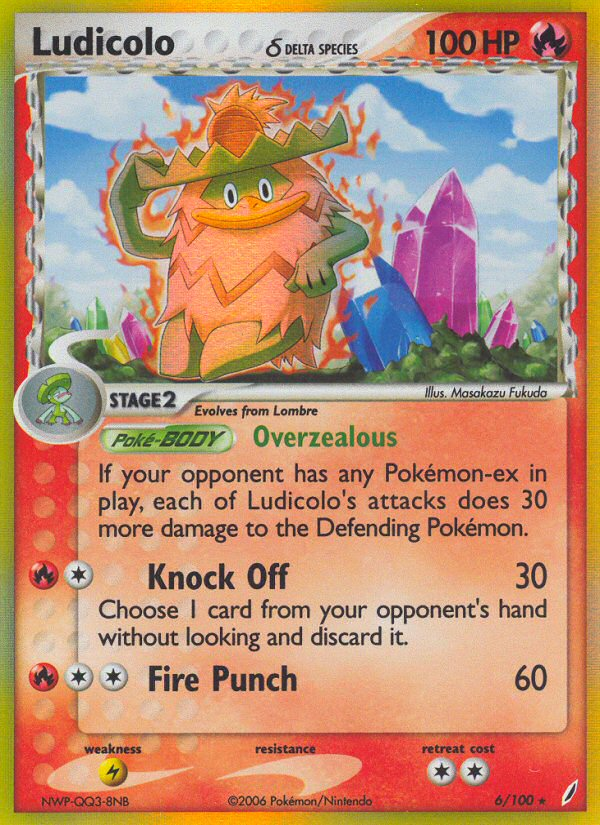 Ludicolo δ 6/100 Crystal Guardians