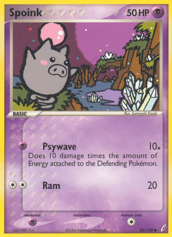 Spoink 62/100 Crystal Guardians