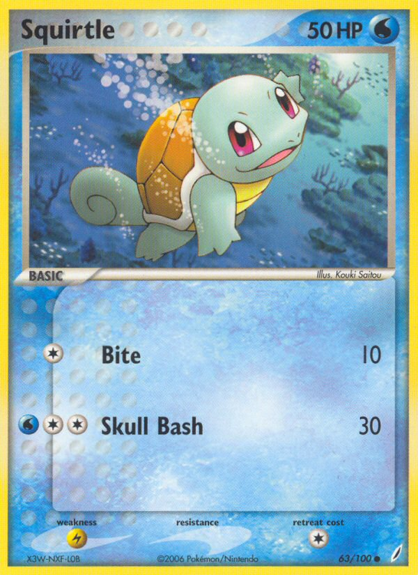 Squirtle 63/100 Crystal Guardians