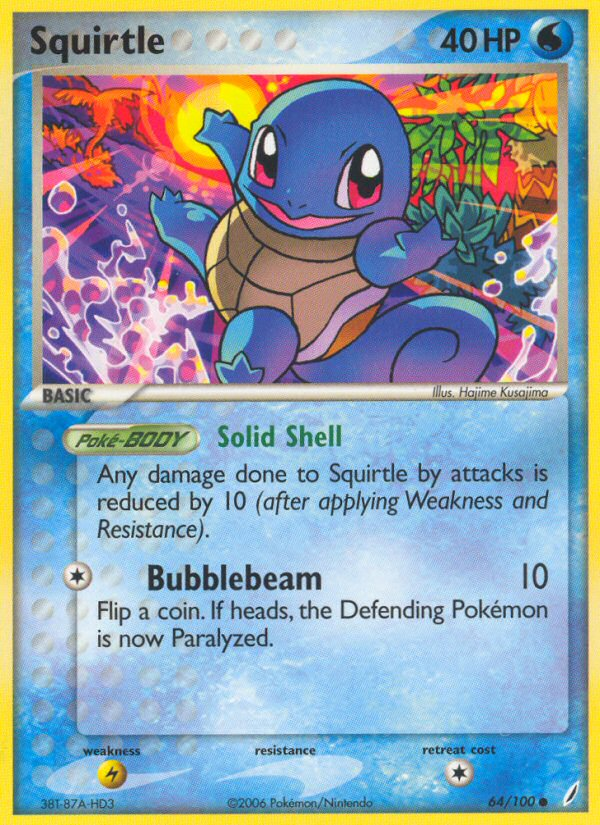 Squirtle 64/100 Crystal Guardians
