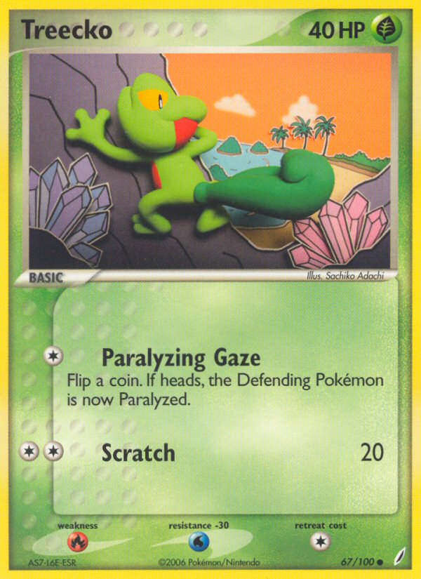 Treecko 67/100 Crystal Guardians