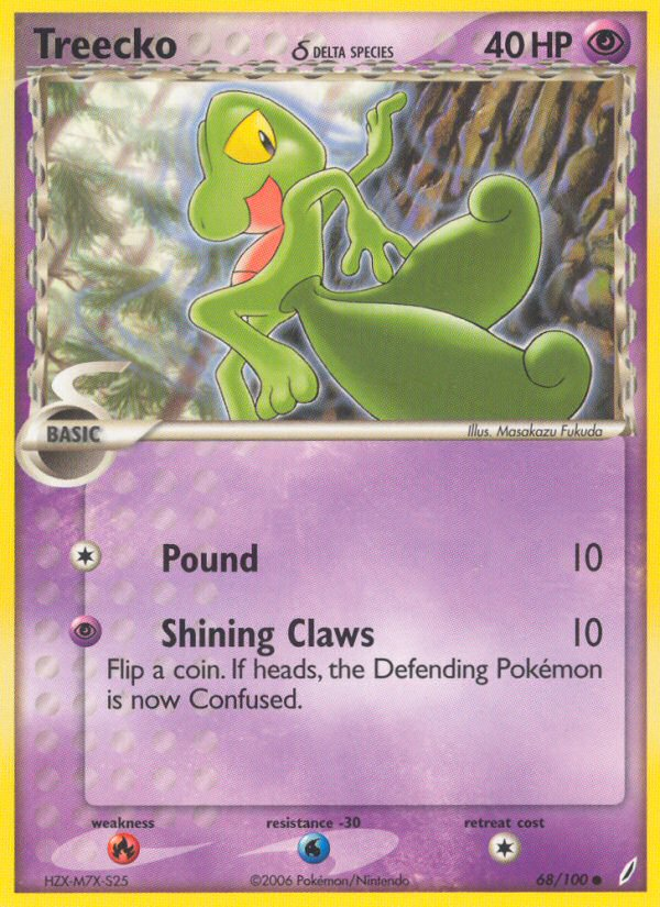 Treecko δ 68/100 Crystal Guardians