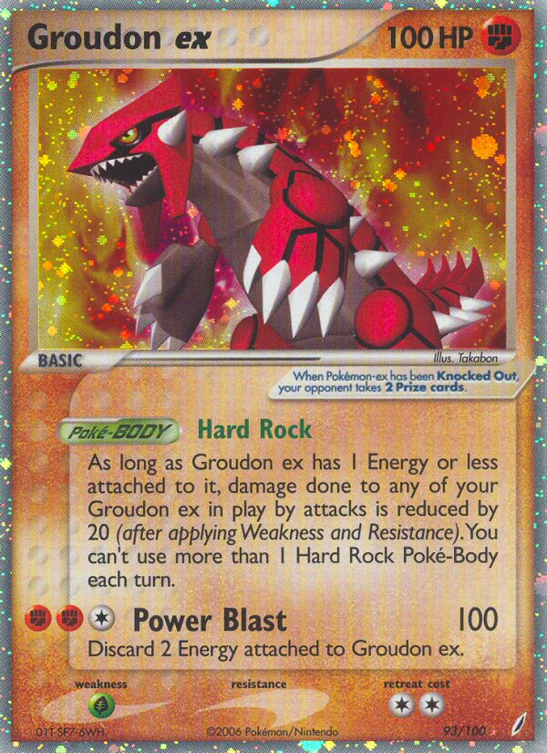 Groudon ex 93/100 Crystal Guardians