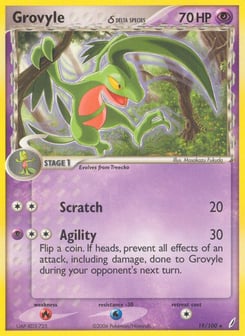 Grovyle δ 19/100 Crystal Guardians