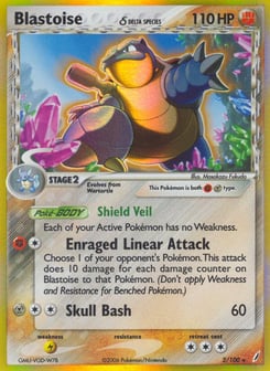 Blastoise δ 2/100 Crystal Guardians