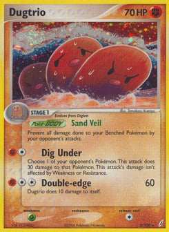 Dugtrio 5/100 Crystal Guardians