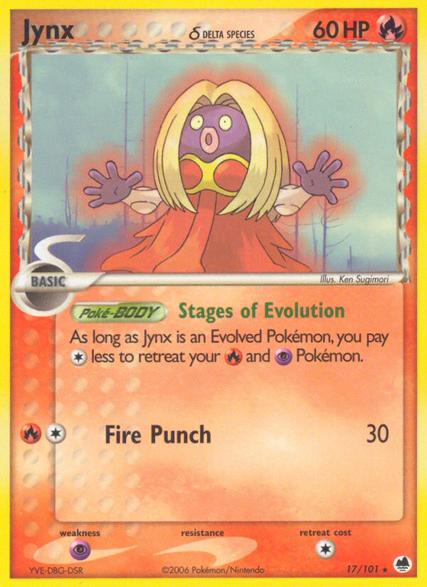 Jynx δ 17/101 Dragon Frontiers