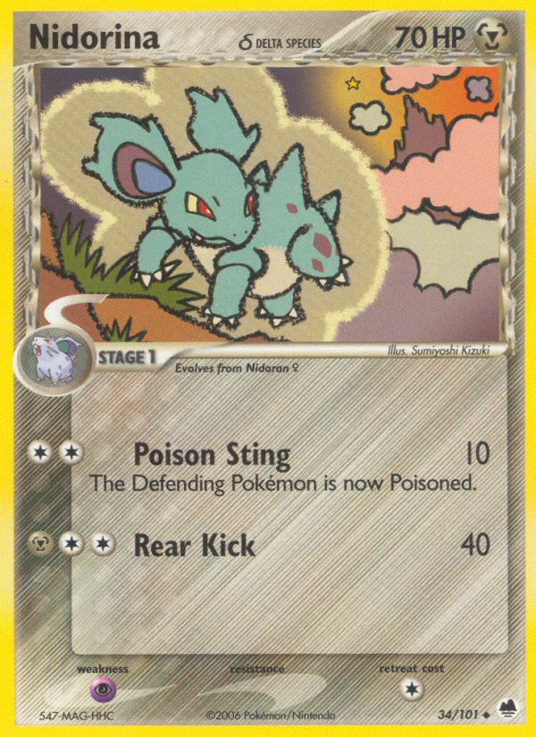 Nidorina δ 34/101 Dragon Frontiers