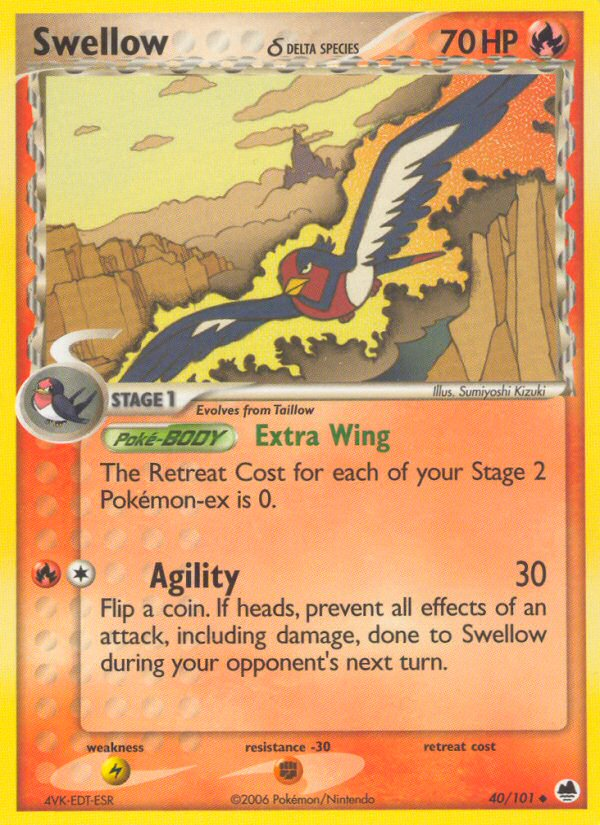 Swellow δ 40/101 Dragon Frontiers