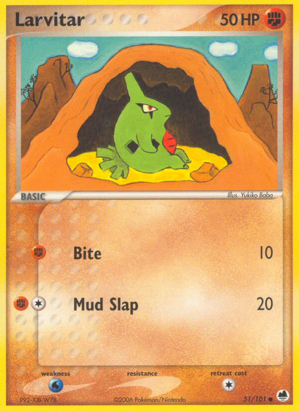 Larvitar 51/101 Dragon Frontiers
