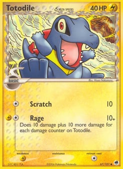 Totodile δ 67/101 Dragon Frontiers