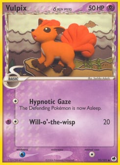 Vulpix δ 70/101 Dragon Frontiers