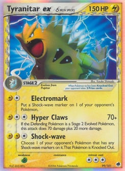Tyranitar ex δ 99/101 Dragon Frontiers