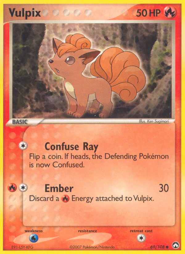 Vulpix 69/108 Power Keepers