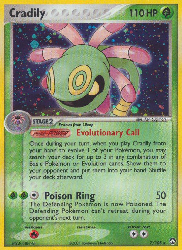 Cradily 7/108 Power Keepers